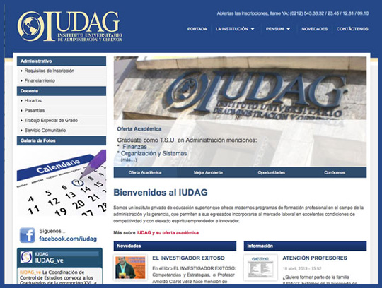 Diseño Y Desarrollo Del Sitio Web Del IUDAG